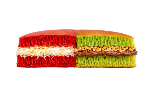 Pandan & Red Velvet (Half / Half Option)